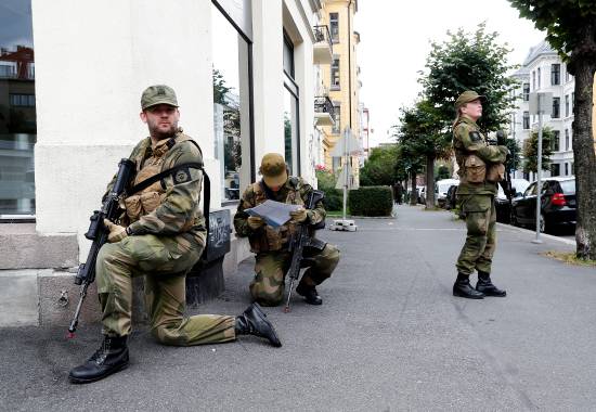 Soldater fra Sogn HV område i HV-02 på øvelse i Oslo