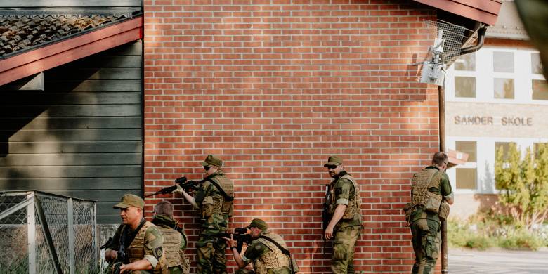 HV-soldater under ordinær Heimevernsøvelse i Sør-Odal