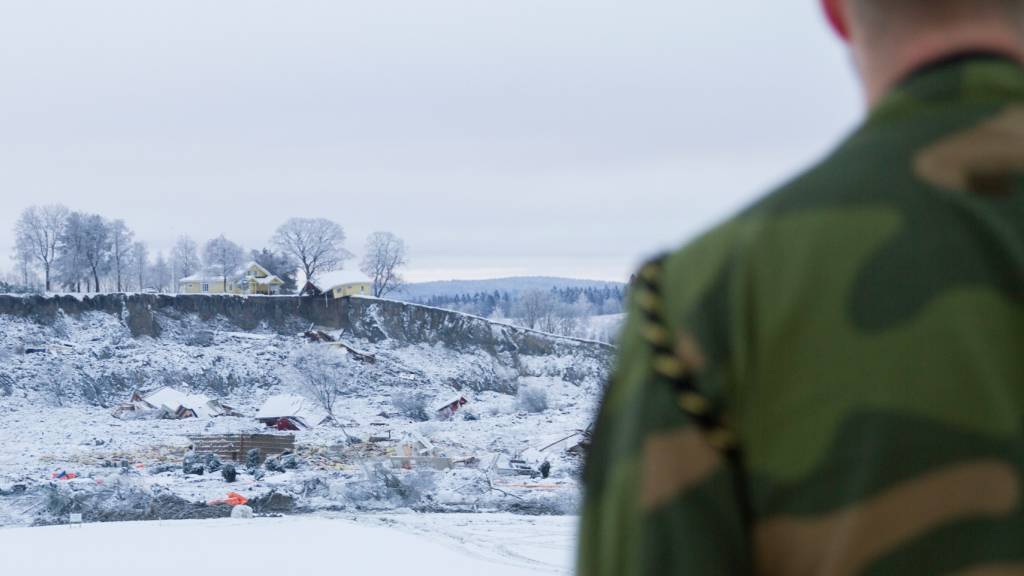 Heimevernet bistår nødetatene ved skredet i Gjerdrum