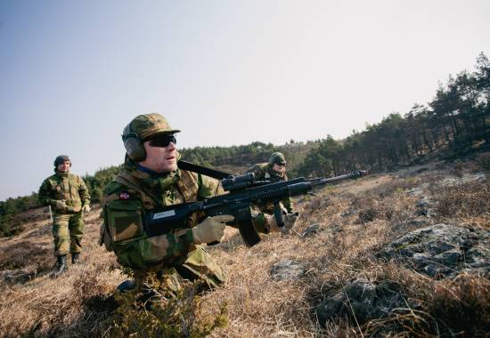 Haugaland HV-område i HV-08 øver på ta grop under øvelse Jøssing 2025