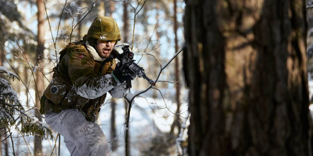 Lagførerkurs hos HV-01, Oslofjord heimevernsdistrikt. Elever fra både områder og innsatsstyrken i HV-01 deltok, sammen med kurselever fra Heimevernet i Sverige. Foto: Alexander Sylte / Forsvaret