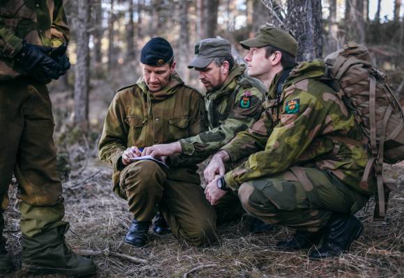 Taktisk offiserskurs på Heimevernets skole- og kompetansesenter på Dombås.