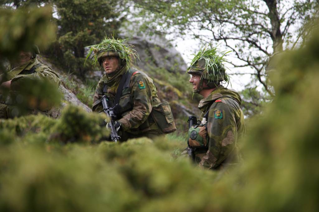 HV-soldater på øvelse