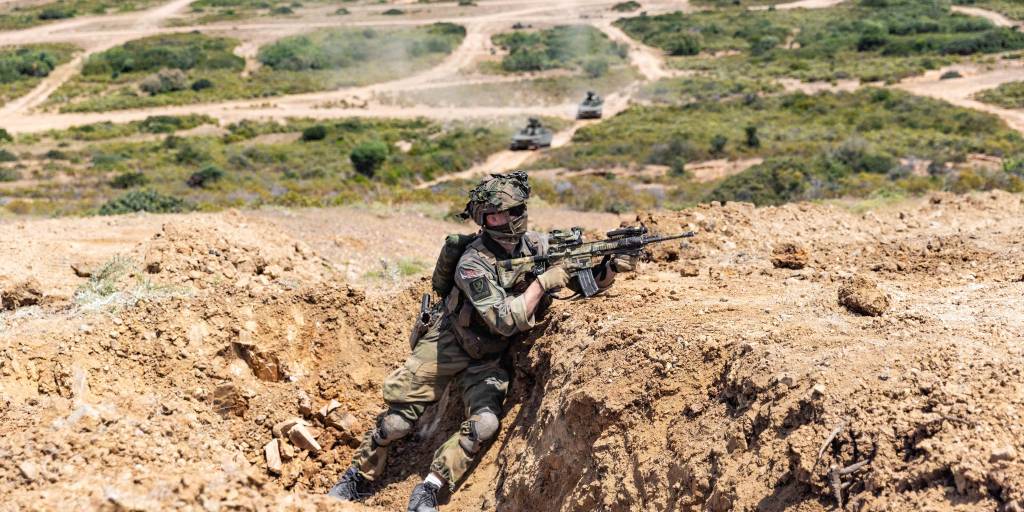 Øvelse Noble Jump23 på Saridinia, Italia.