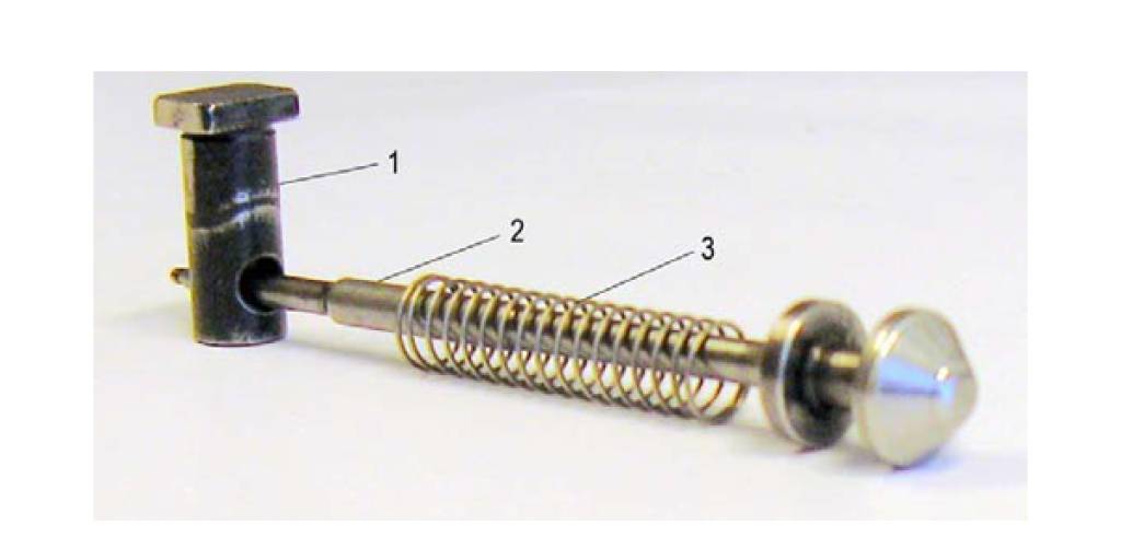 HK416 Tennstempel, styrebolt og tennstempelfjør