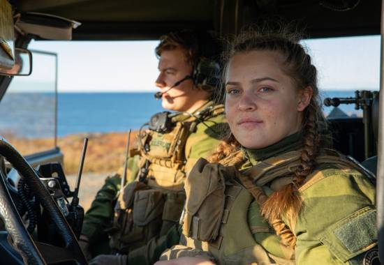 Soldater fra vakt og sikring.
