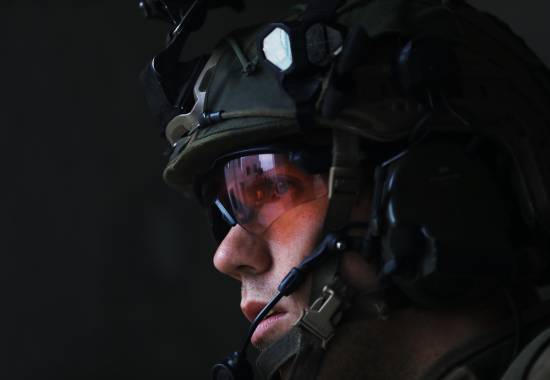 Soldat fra Telemark bataljon under en øvelse i Altmark Training Area i Tyskland