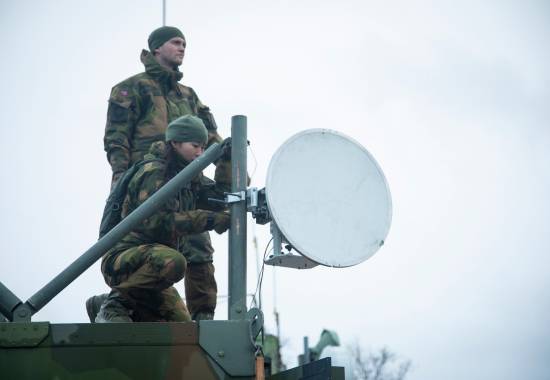Cybertekniker-utdanningen på øvelse i Trondheim *** Local Caption *** Cyber technician students during an exercise in Trondheim