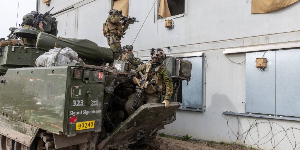 TMBN HRS på VJTF-øvelsen Wettiner Schwert i Tyskland sammen med tyske og tsjekkiske styrker.