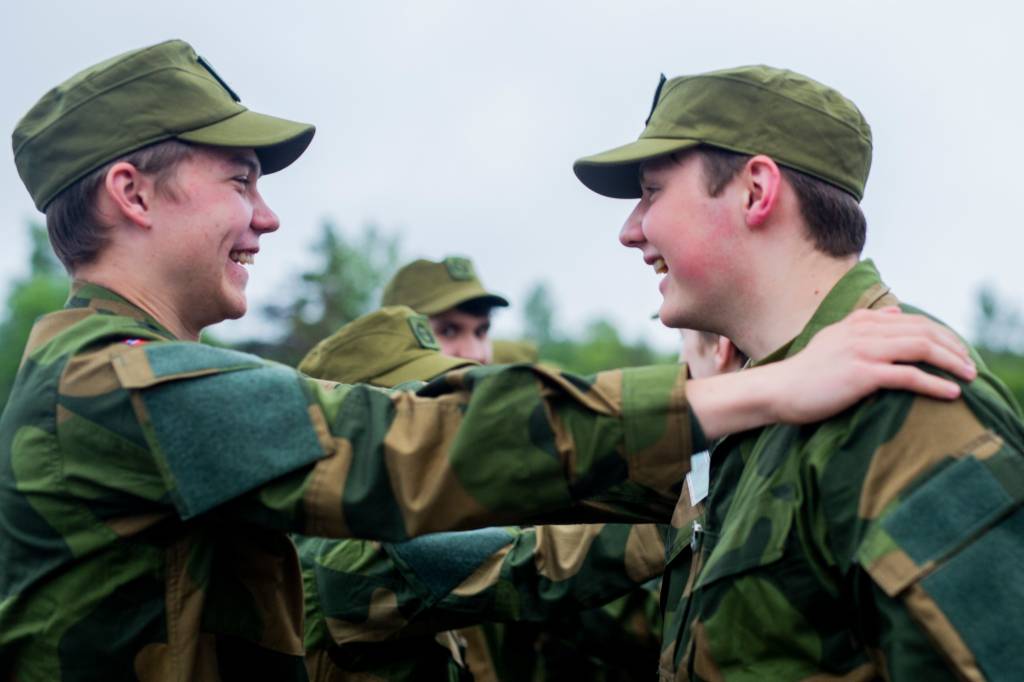 Fra innrykket på rekruttskolen på Porsangermoen, her skal soldaten ha seksmånederstjenese før de blir overført til HV