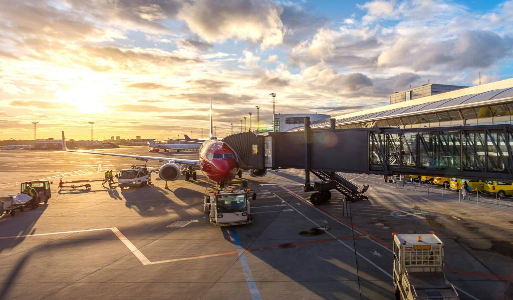 Flyplass illustrasjon